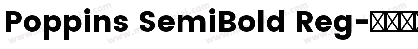 Poppins SemiBold Reg字体转换